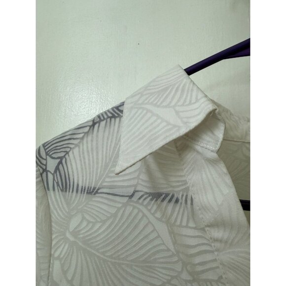 Talbots petites women’s size 10 white textured blouse - Picture 5 of 8